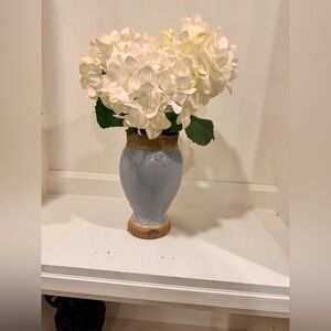 Shabby chic French Baby blue vase